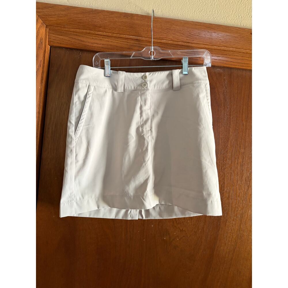 Nike Golf Dri-FIT Skort Beige Tour Performance Skirt Shorts Size 4